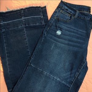 L&B PATCHWORK FLARE JEANS